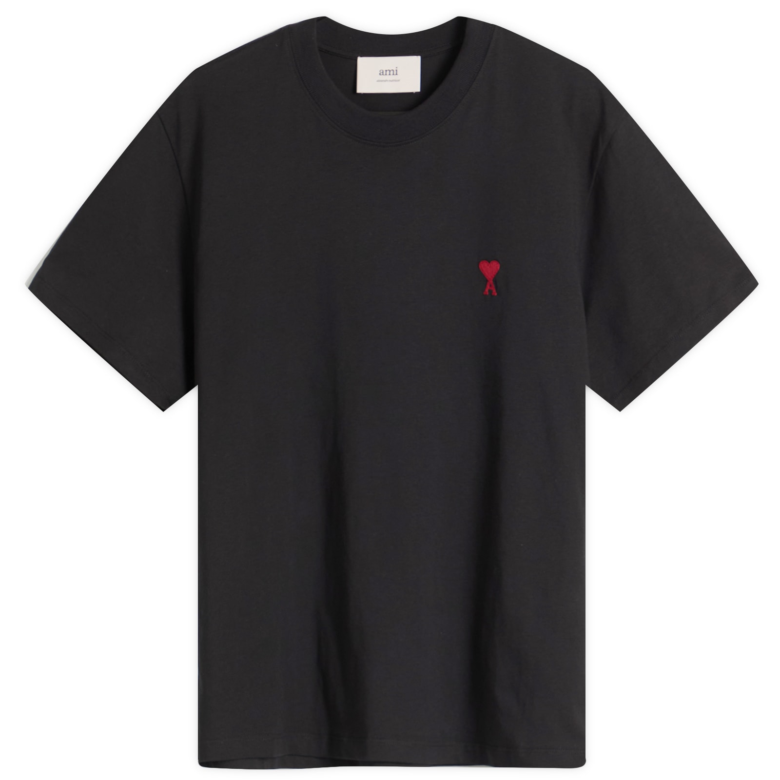 AMI PARISTシャツ BFUTS035 724 001 AMI Paris Small Red ADC Classic T-Shirt Black | END. (US)
