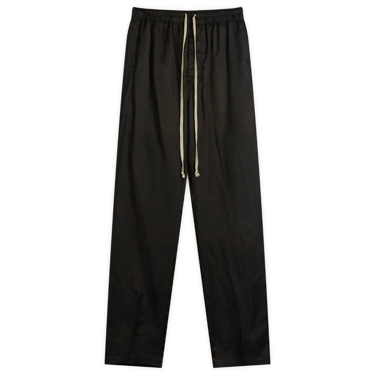Rick Owens Twill Drawstring Long Trousers Black | END. (US)