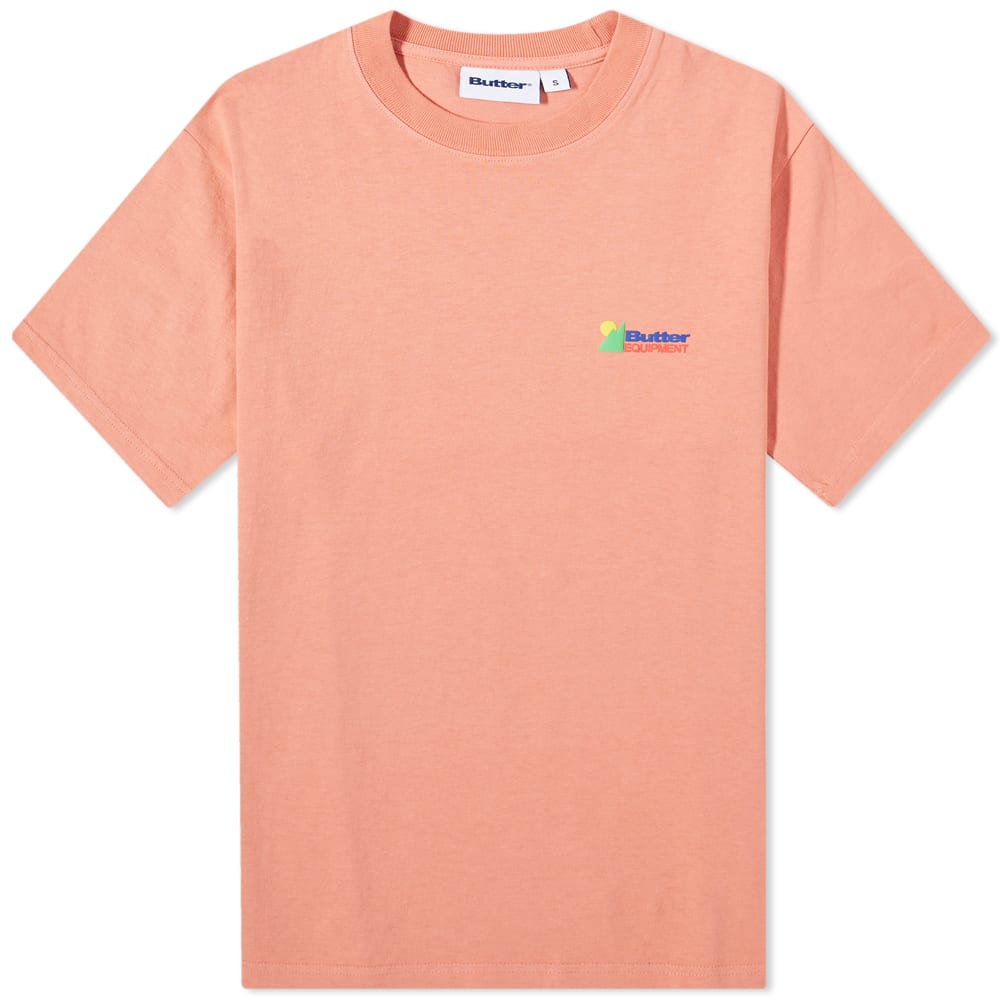 Butter Goods Equipment Pigment Dye TShirt Blush END. (AU)