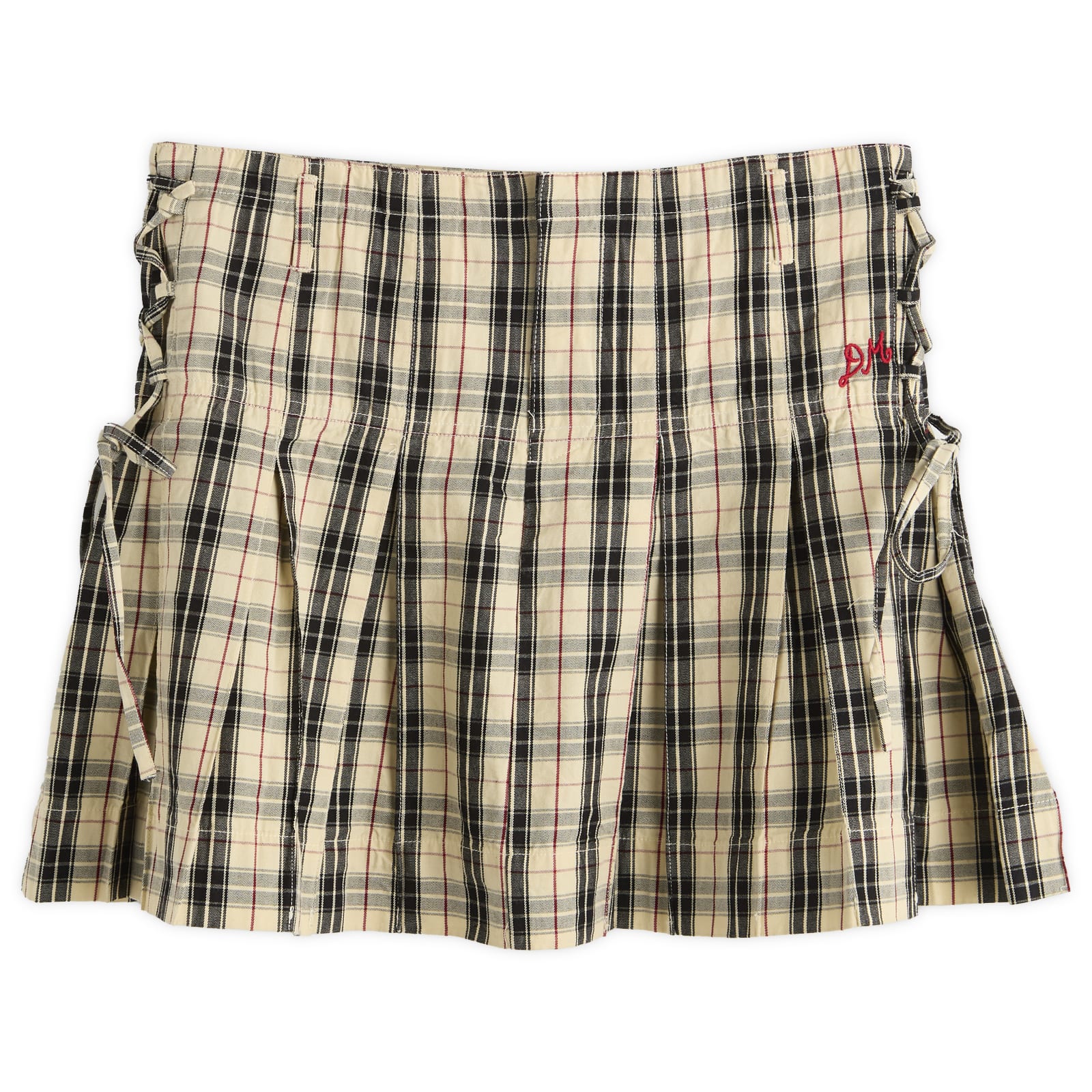 ミニスカート Damson Madder Moffy Mini Kilt Skirt moffy mini kilt - butter check – Damson Madder