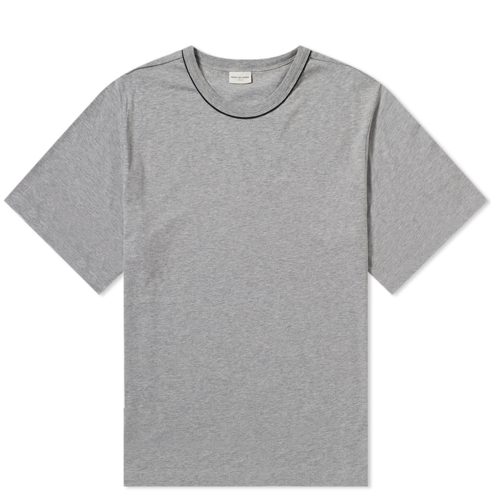 Dries Van Noten Piping Tee Grey Melange | END. (US)