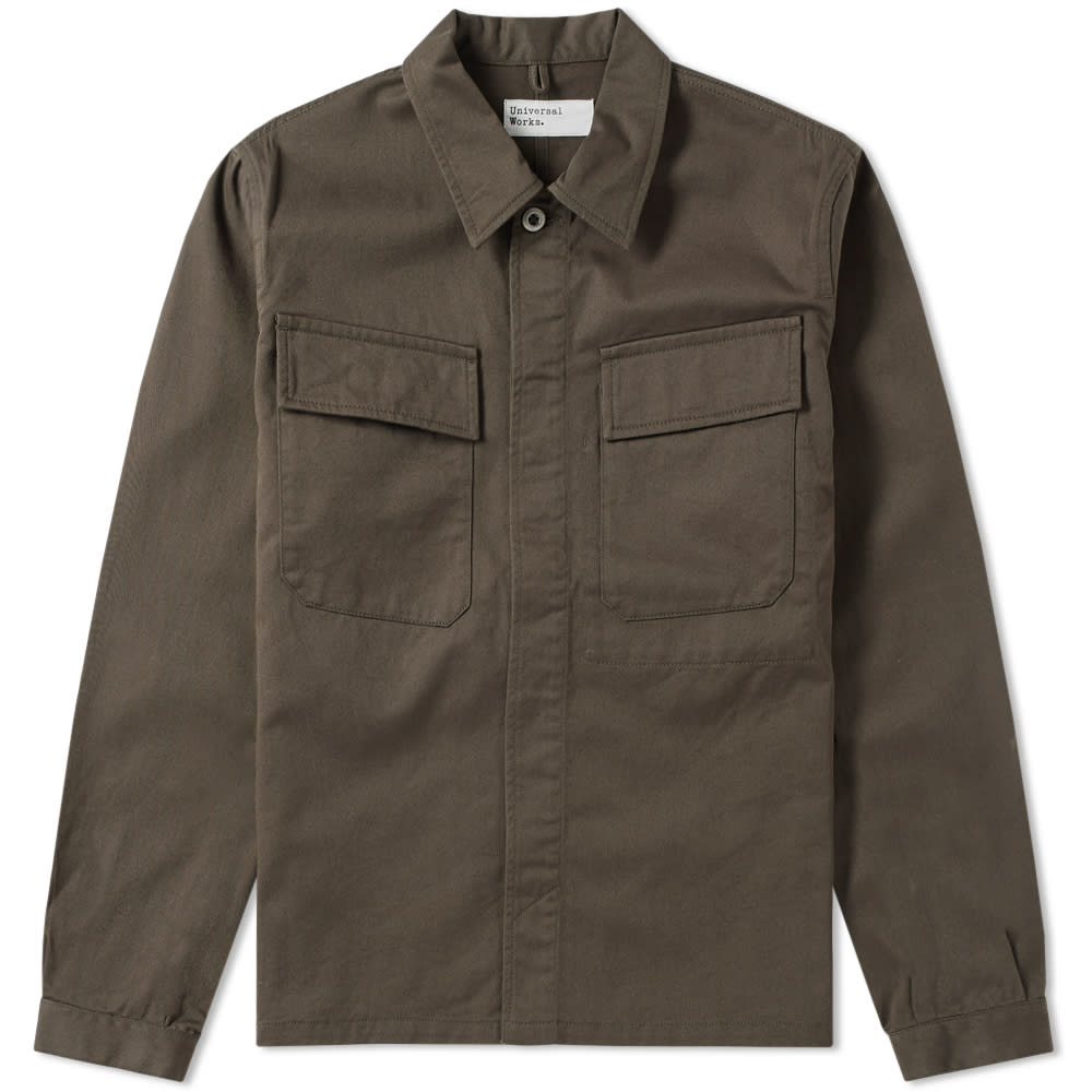 Universal Works MW Chore Overshirt Olive | END. (US)