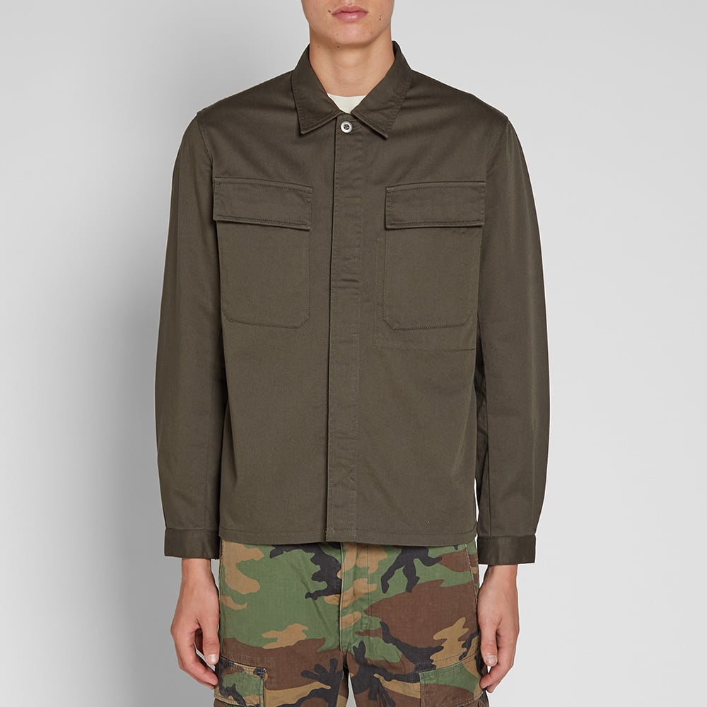 Universal Works MW Chore Overshirt Olive | END.