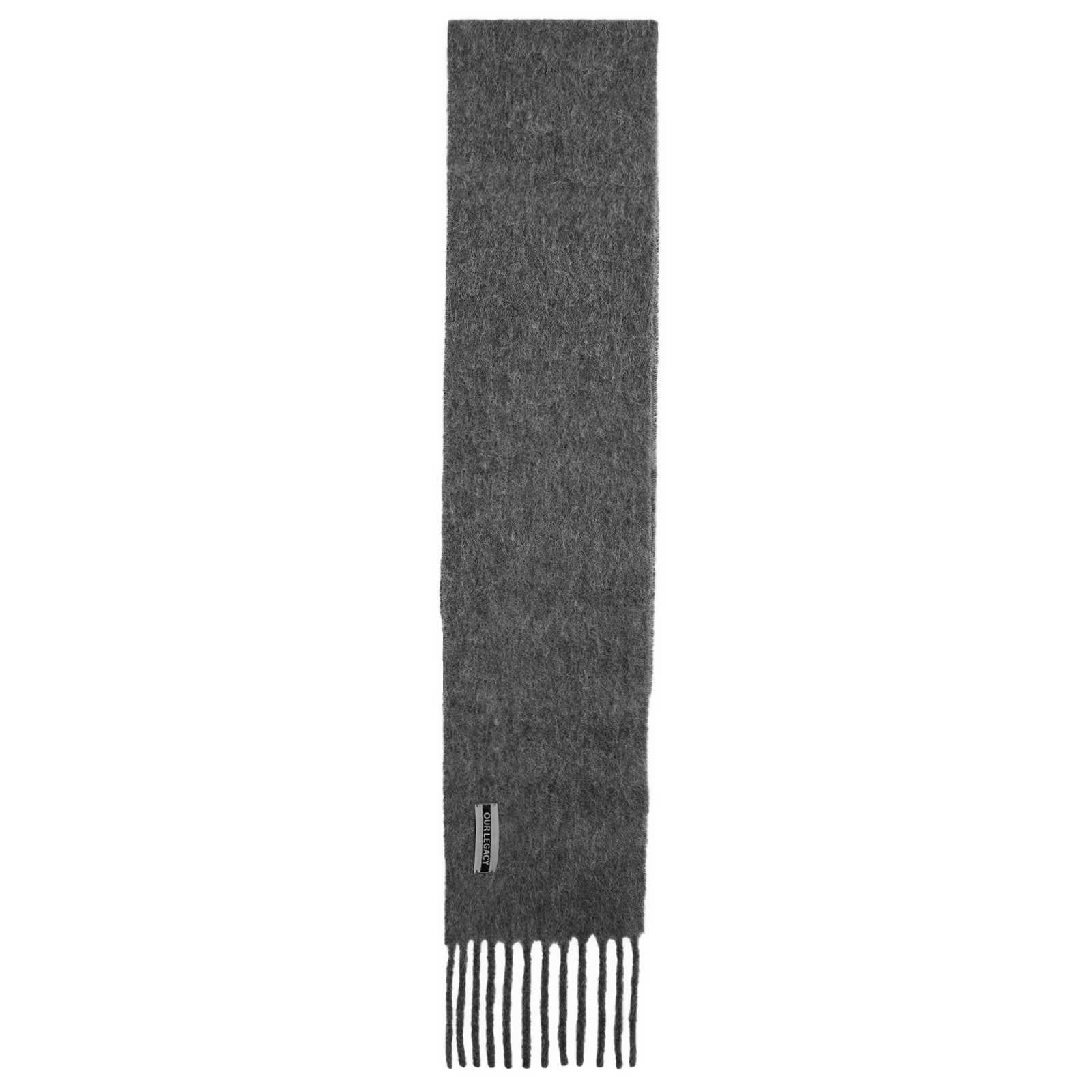 Our Legacy Men’s Estate Fuzzy Alpaca Scarf Phantom Fuzzy Alpaca