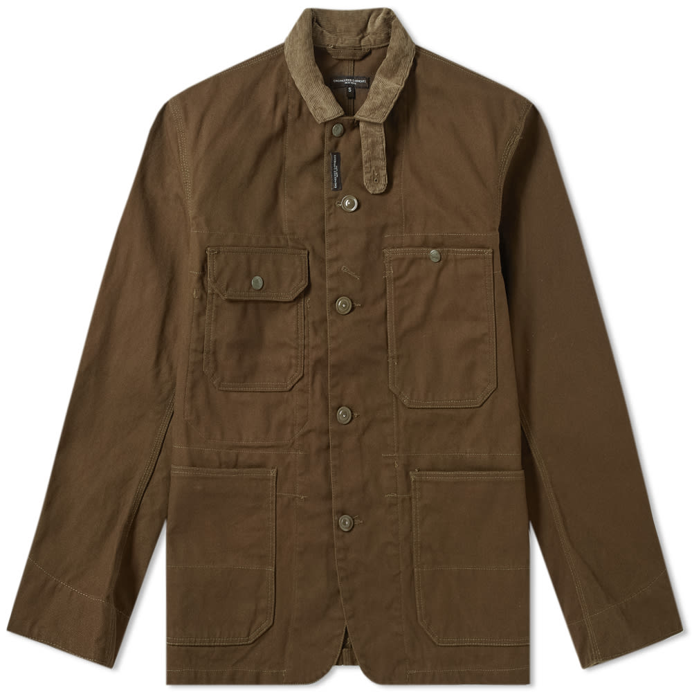 Engineered Garments Logger Jacket Olive 12oz Duck Canvas | END. (TW)