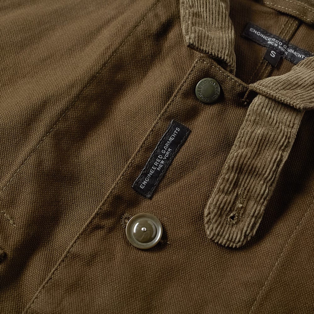 Engineered Garments Logger Jacket Olive 12oz Duck Canvas | END.