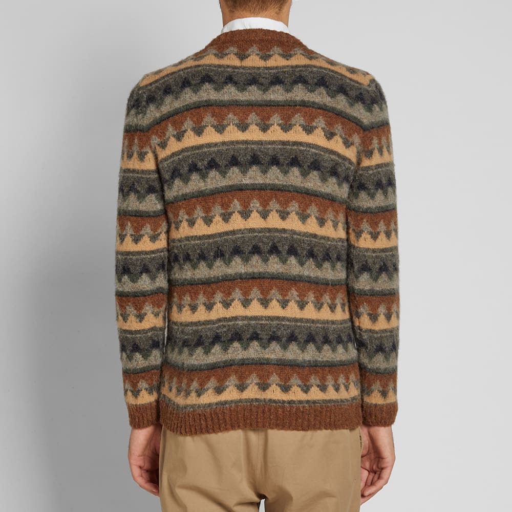 Howlin' Mind Landscapes Fair Isle Crew Knit Tobacco | END. (US)