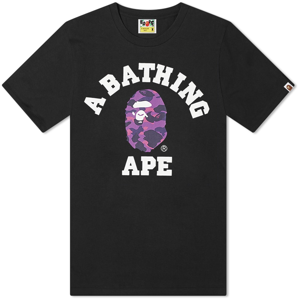Bape college tee purple clearance