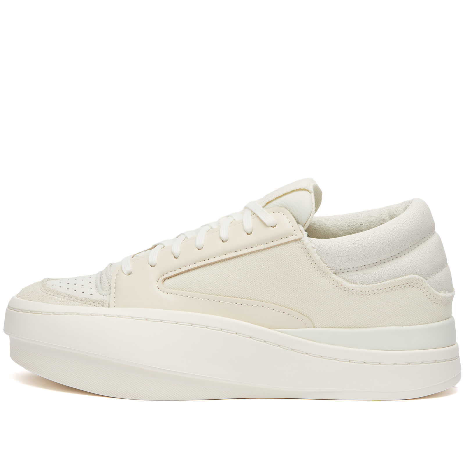 スニーカー Lux Bball Low Sneakers - Y-3 - Leather - White Y-3 Lux B-Ball Leather Sneakers | White | FARFETCH