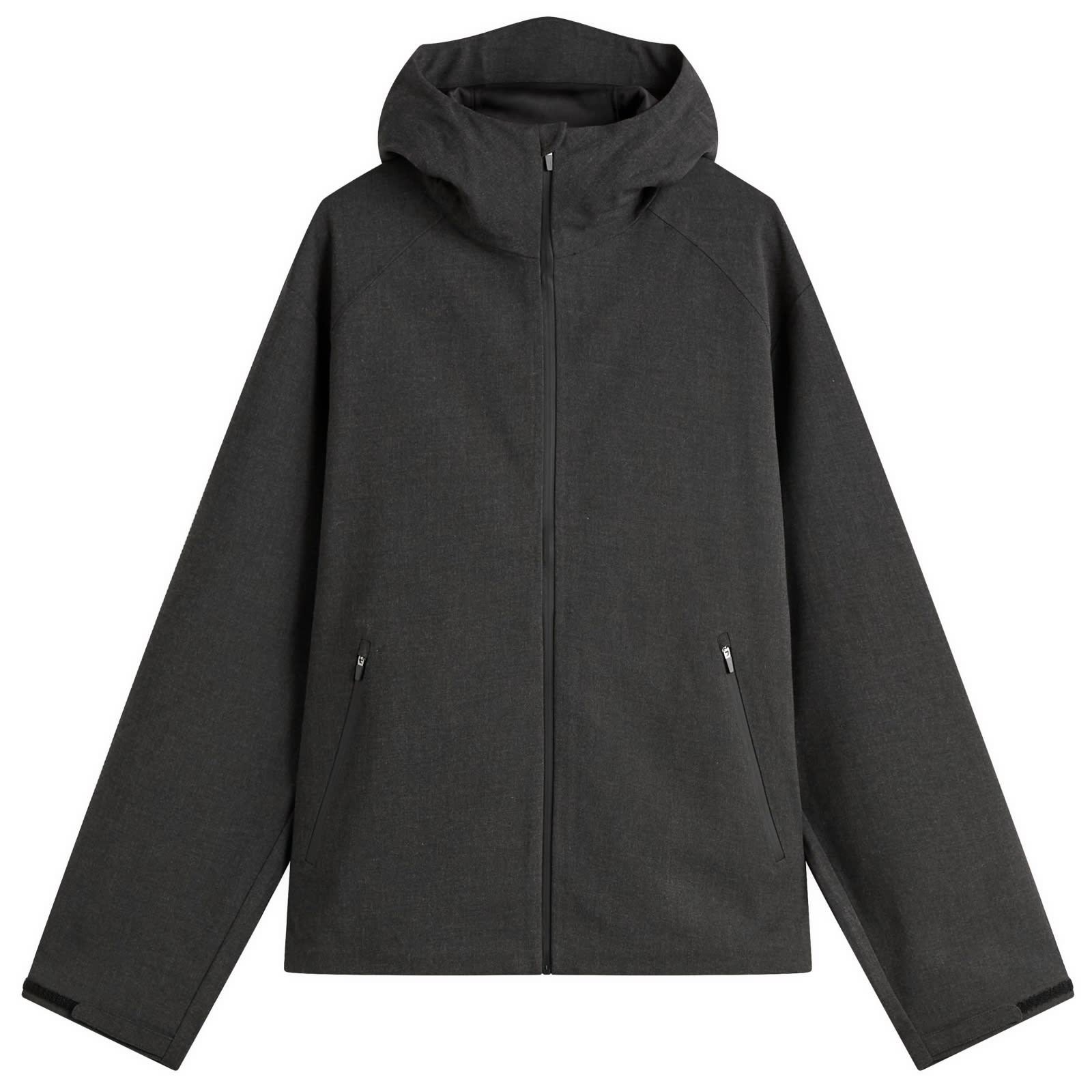 Hiking Patrol Men's Waypoint Texture Hooded Jacket Dark Grey