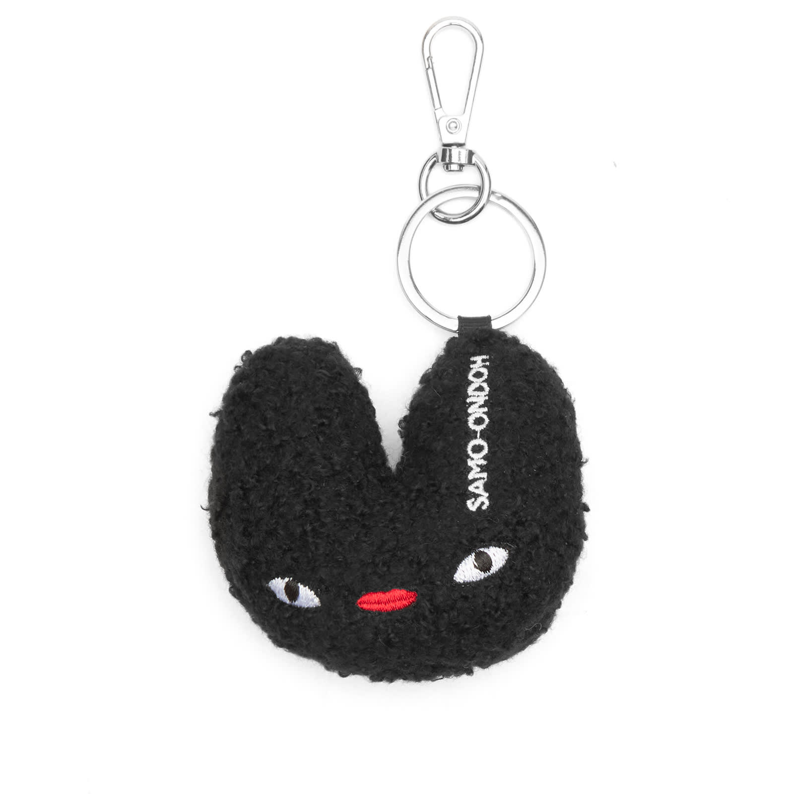 SAMO ONDOH Women's Tokiyom Keychain in Eco Shearling Black
