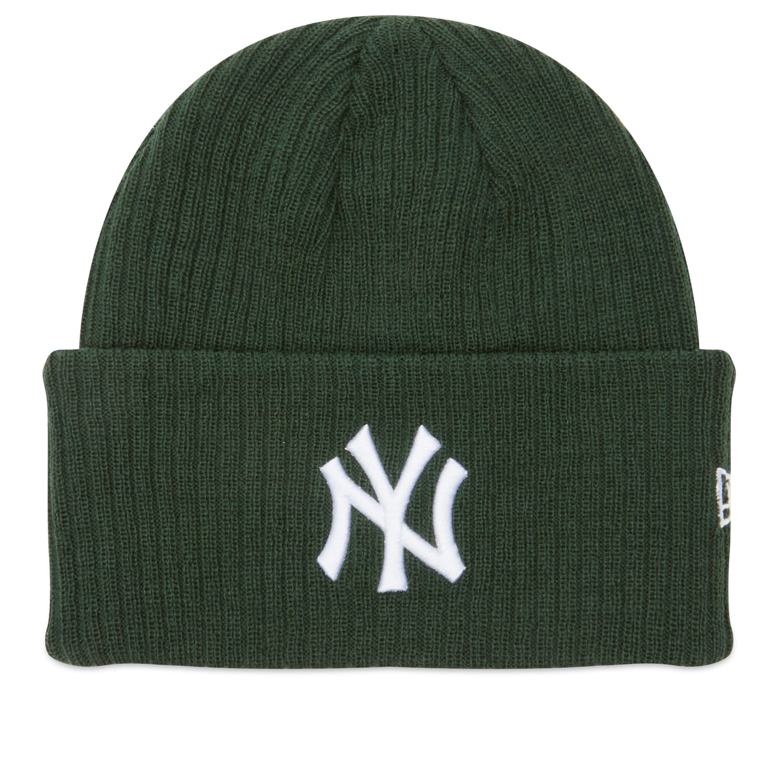 New Era New York Yankees Wide Cuff Beanie Hat Dark Green New Era New York Yankees Wide Cuff Beanie Hat Dark Green