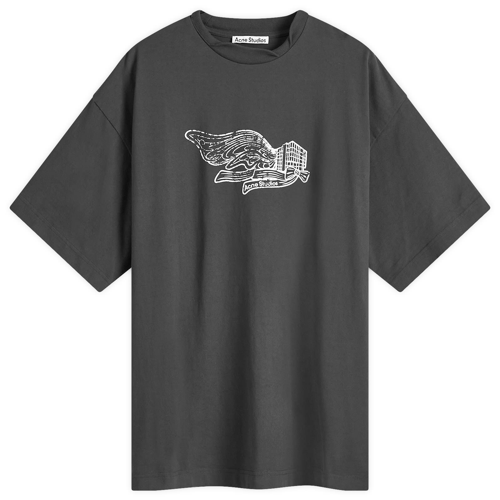 送料関税込♪Acne Studios/Edlund Logo Wings T-Shirt Acne Studios Edlund Logo Wings T-Shirt Faded Black | END. (US)