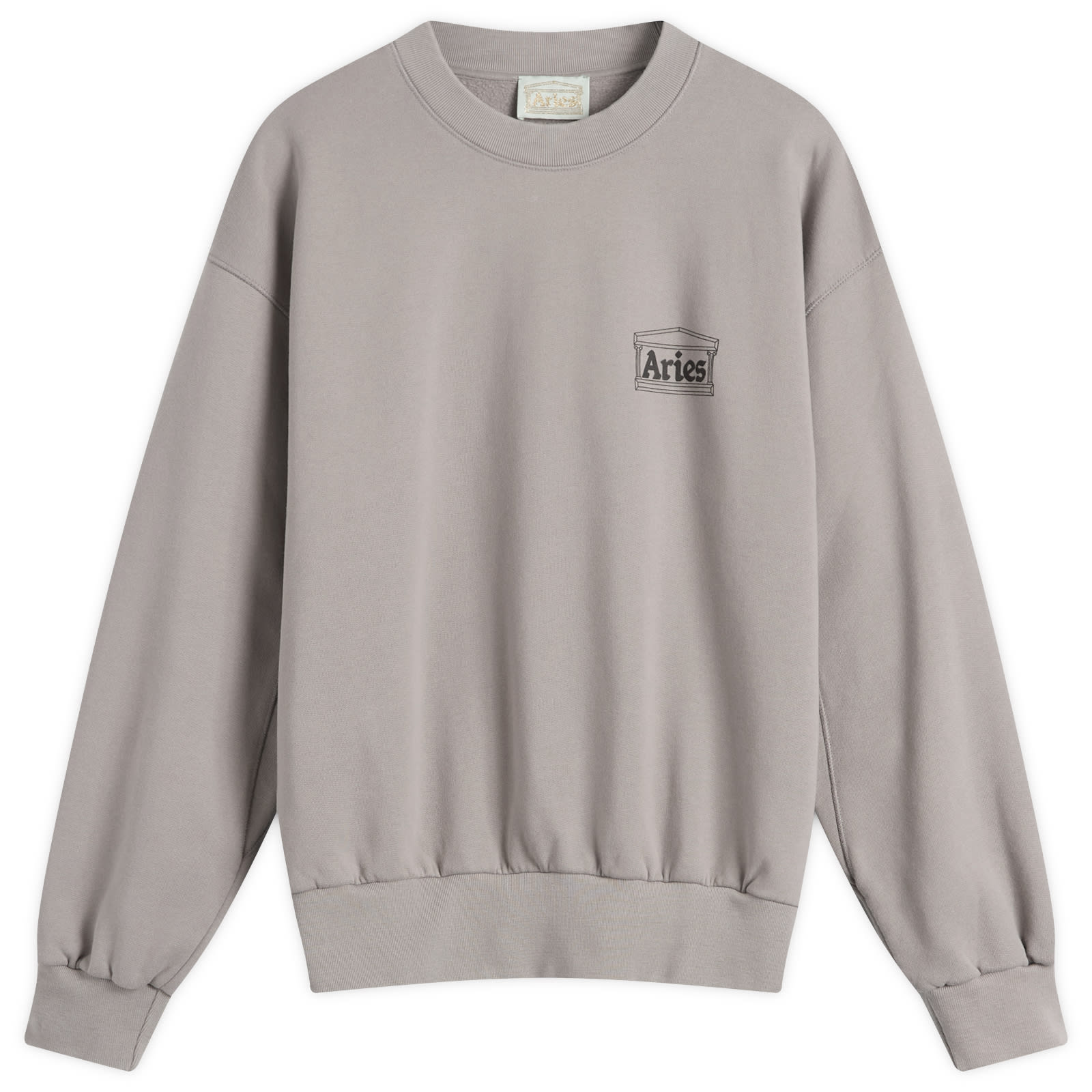 Aries Men’s Mini Temple Sweatshirt Grey