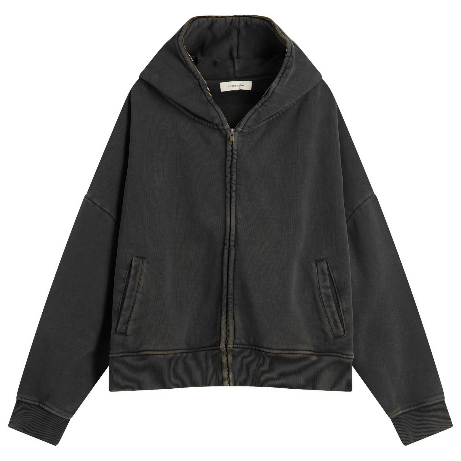 Entire Studios Men’s Eternal Full-Zip Hoodie Washedblack