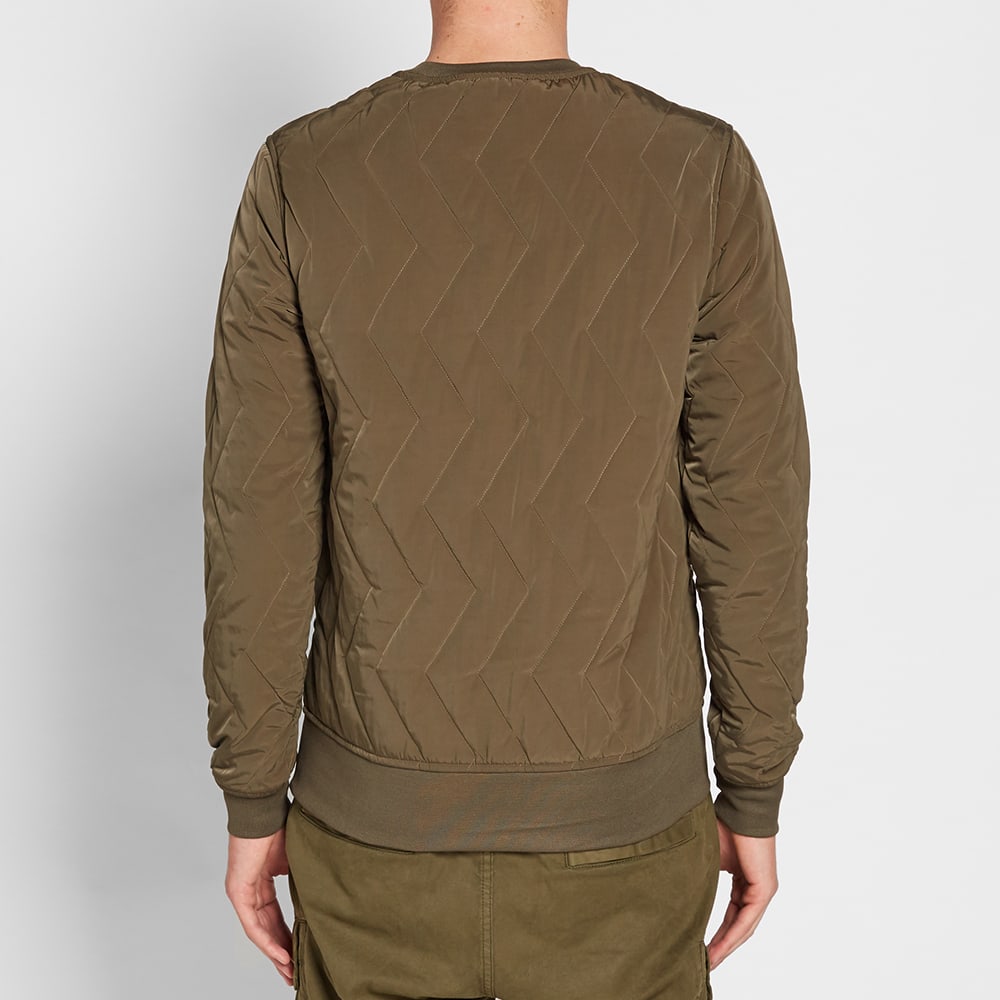 Maharishi Quilted Crew Sweat (Olive)