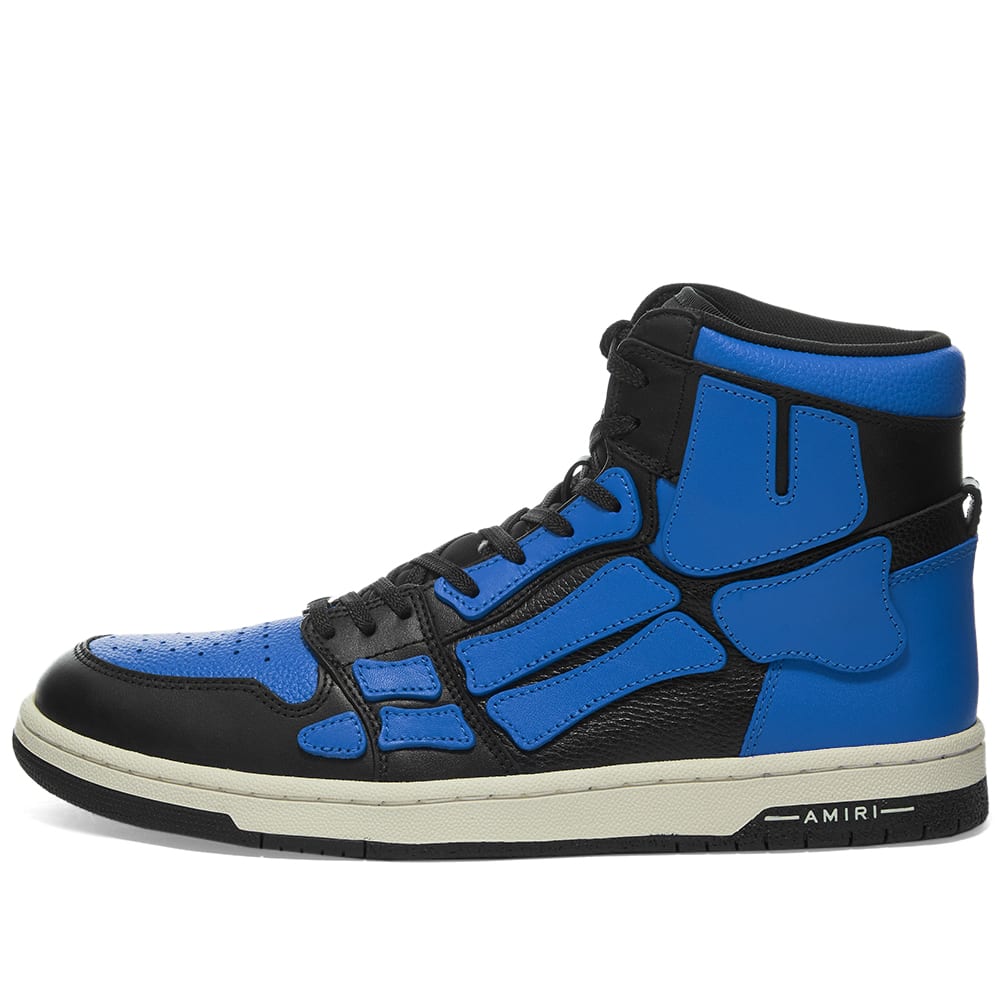 black and blue high tops
