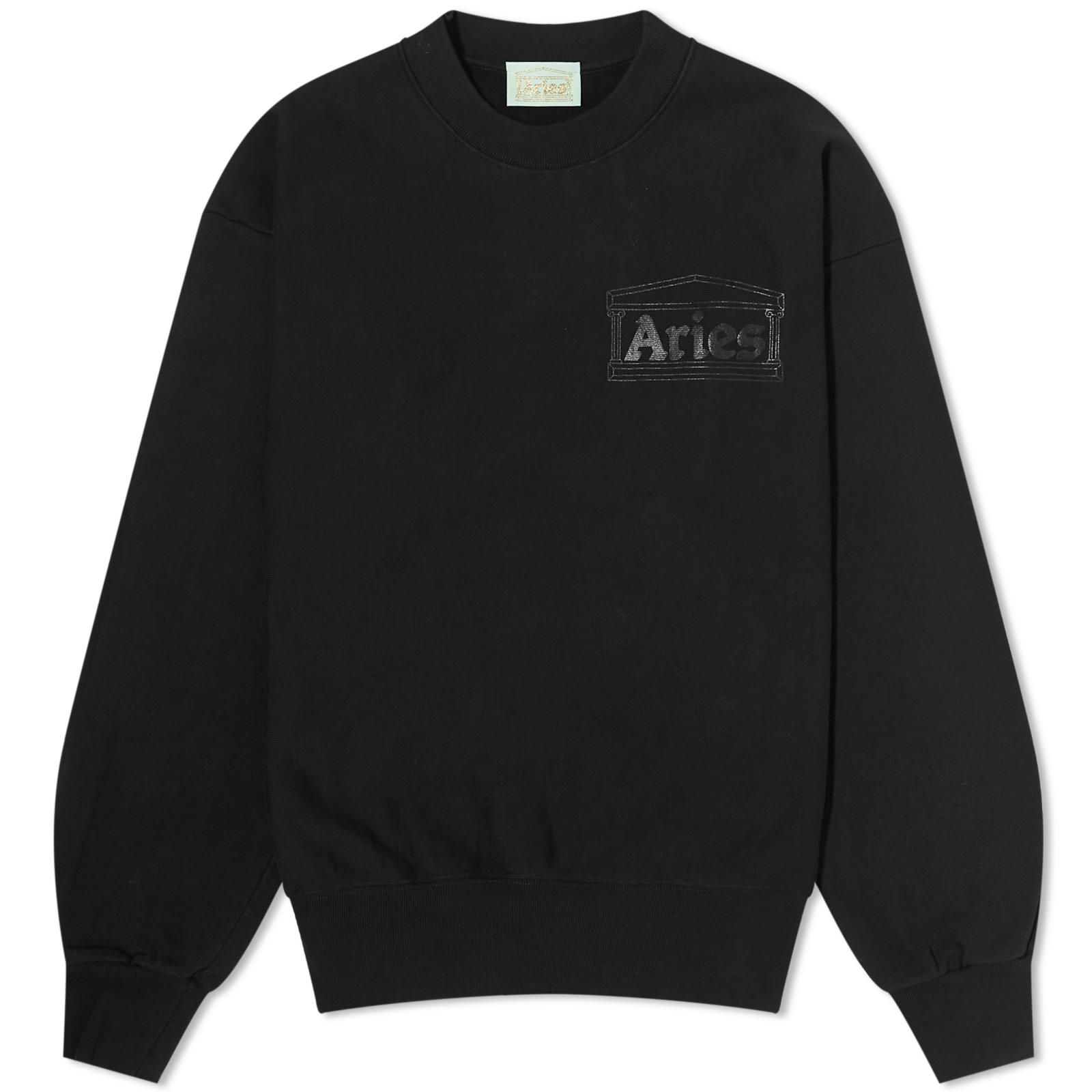 Aries Premium Temple Crew Sweat Black | END. (DK)