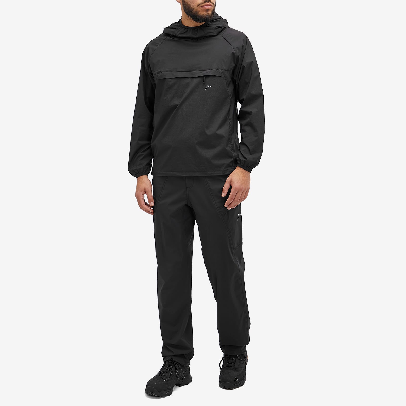 CAYL Men's Packable Stretch Hoodie Black | CAYL-PAC-STR-HOOD