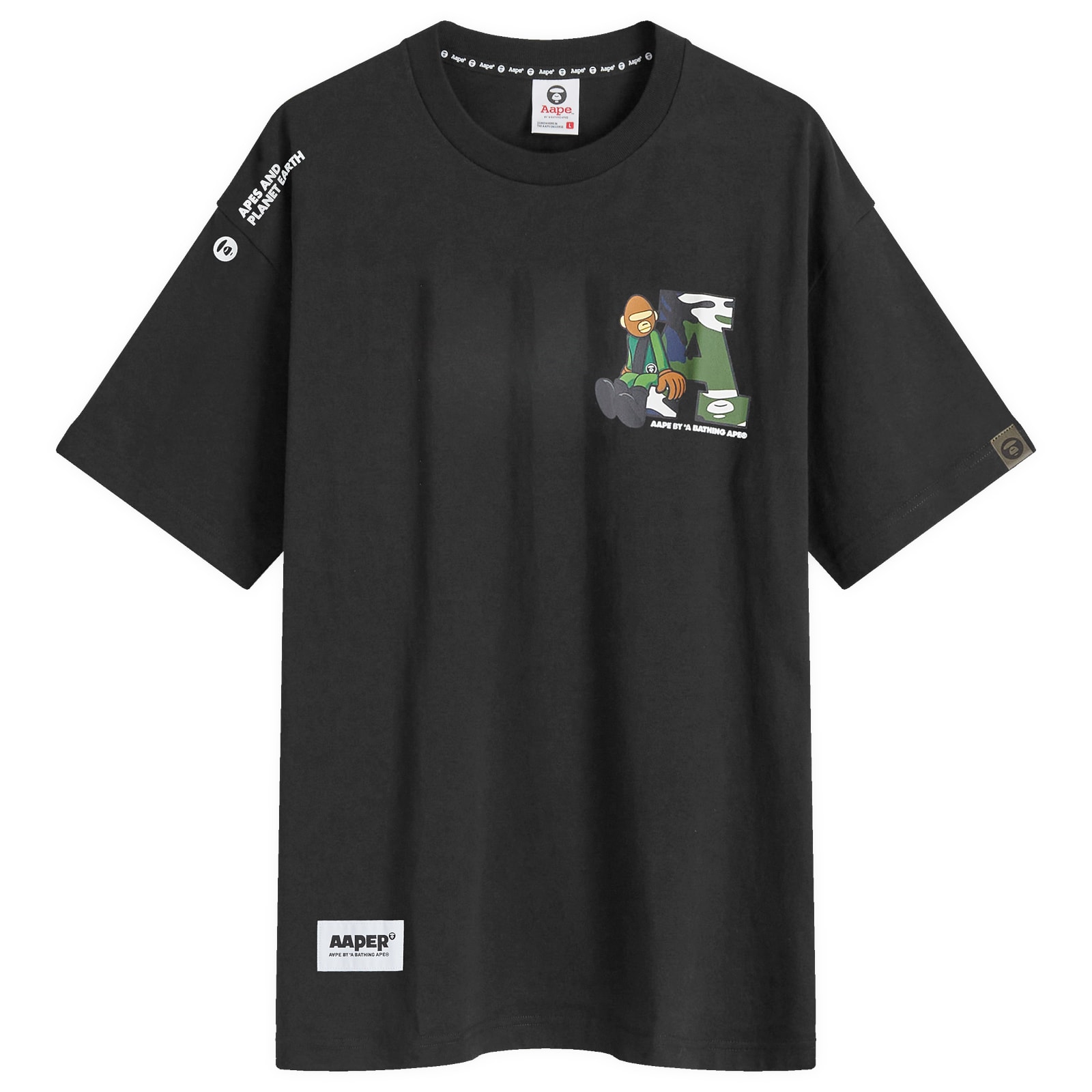 【A BATHING APE】★Planted Earth T-Shirt★ AAPE | Planted Earth T-Shirt | Regular Fit T-Shirts | Cruise