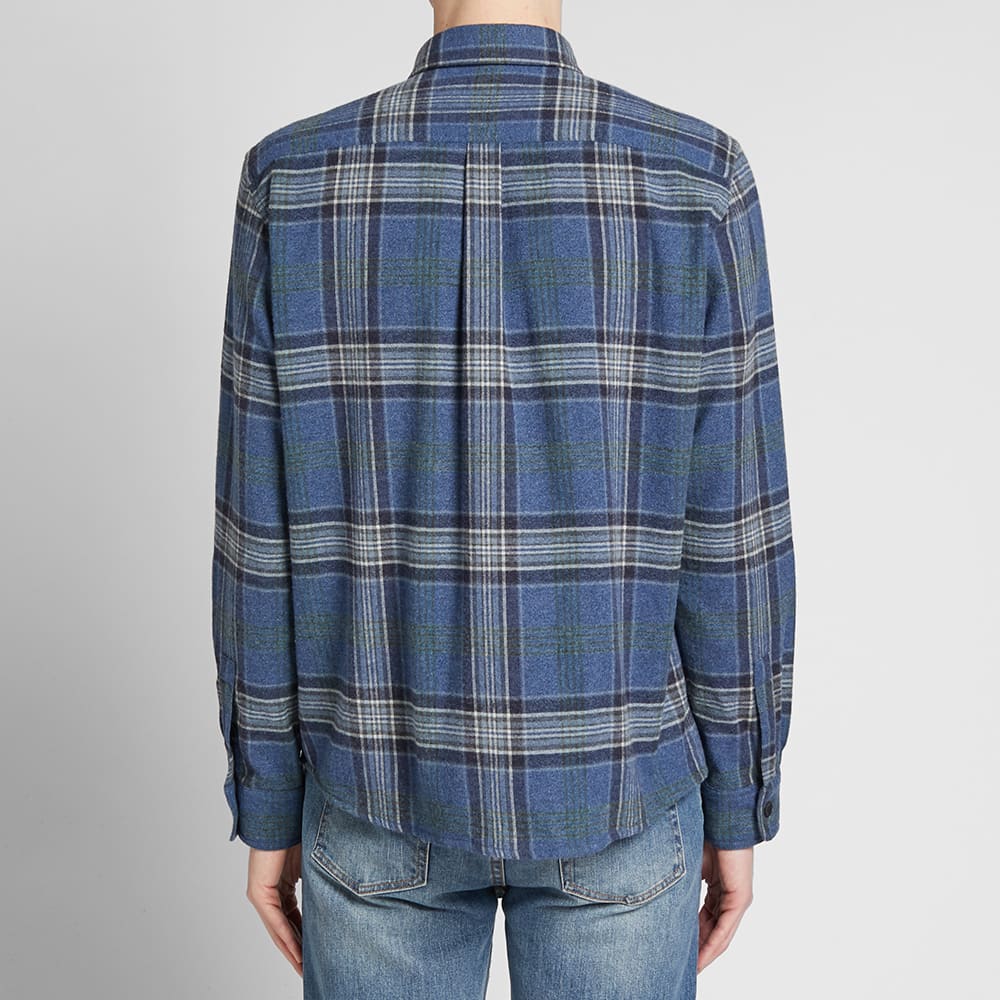 A.P.C. Breton Check Overshirt Marine 