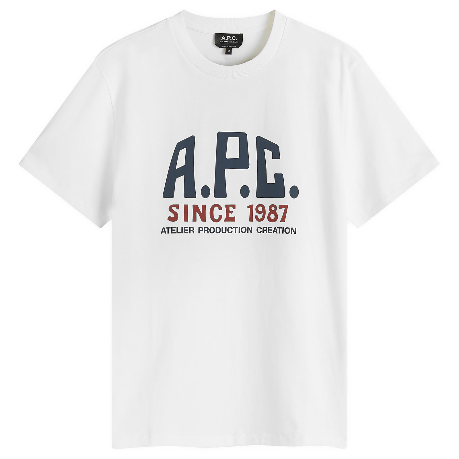 【A.P.C.】 Print Label フーディ A.P.C. Label Print T-Shirt White | END. (US)