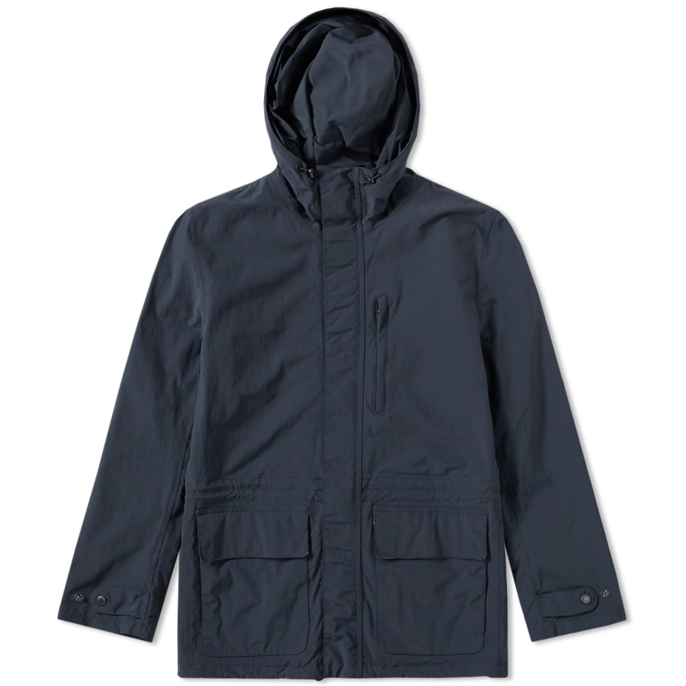 Proving their talents extend outside of the waxed cotton that made the Barbour name a household name, the Priory Jacket utilises a waterproof fabric that still allows the body to breathe. The parka-style jacket is styled with a lightweight mesh lining, zip closure with press stud storm flap, drawstring waist and large pockets to the front.

Waterproof Shell
Lightweight Mesh Lining
Zip Closure
Press Stud Storm Flap
Drawstring Waist
Adjustable Hood
Press Stud Pockets
Adjustable Hem
Style Code: MWB0536NY71
