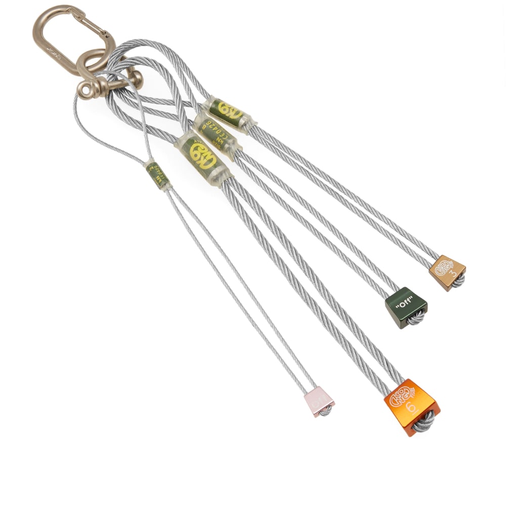 OffWhite Small Industrial Keychain Silver END.