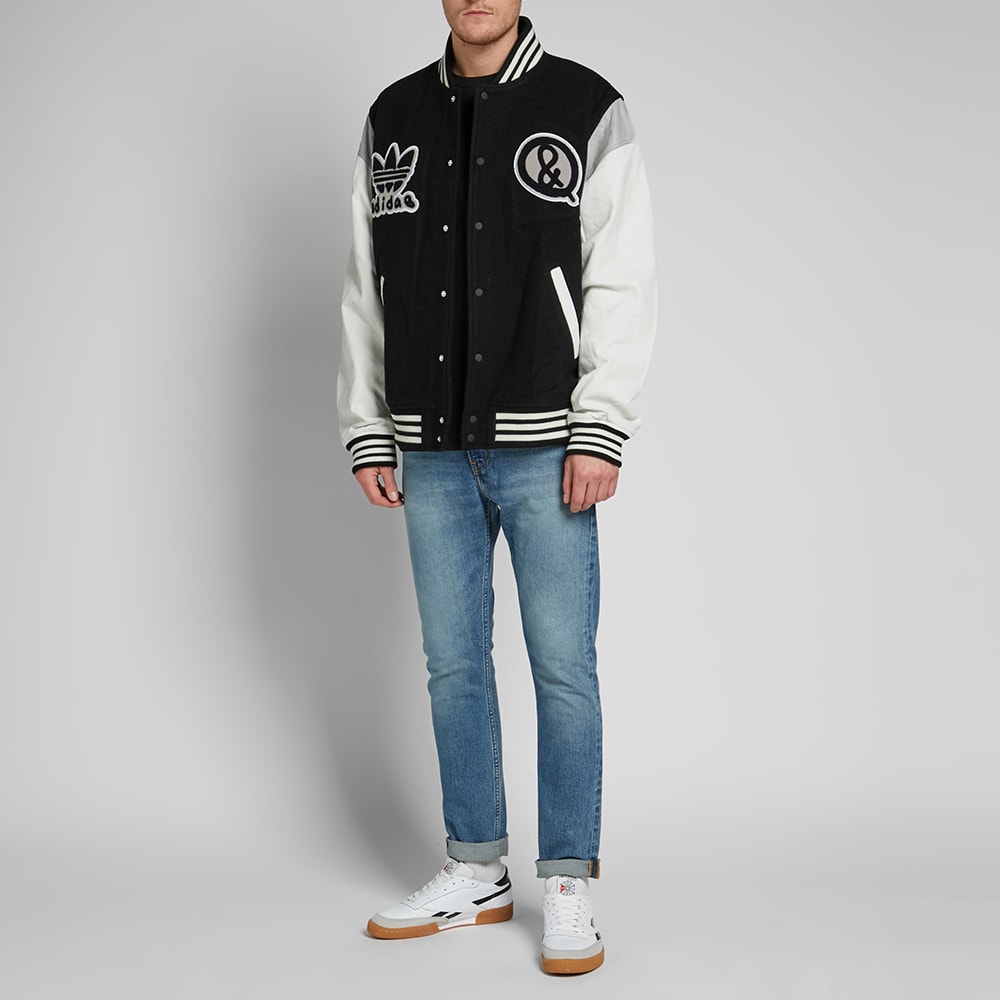 Adidas United Arrows & Sons Varisty Jacket Black & White | END.