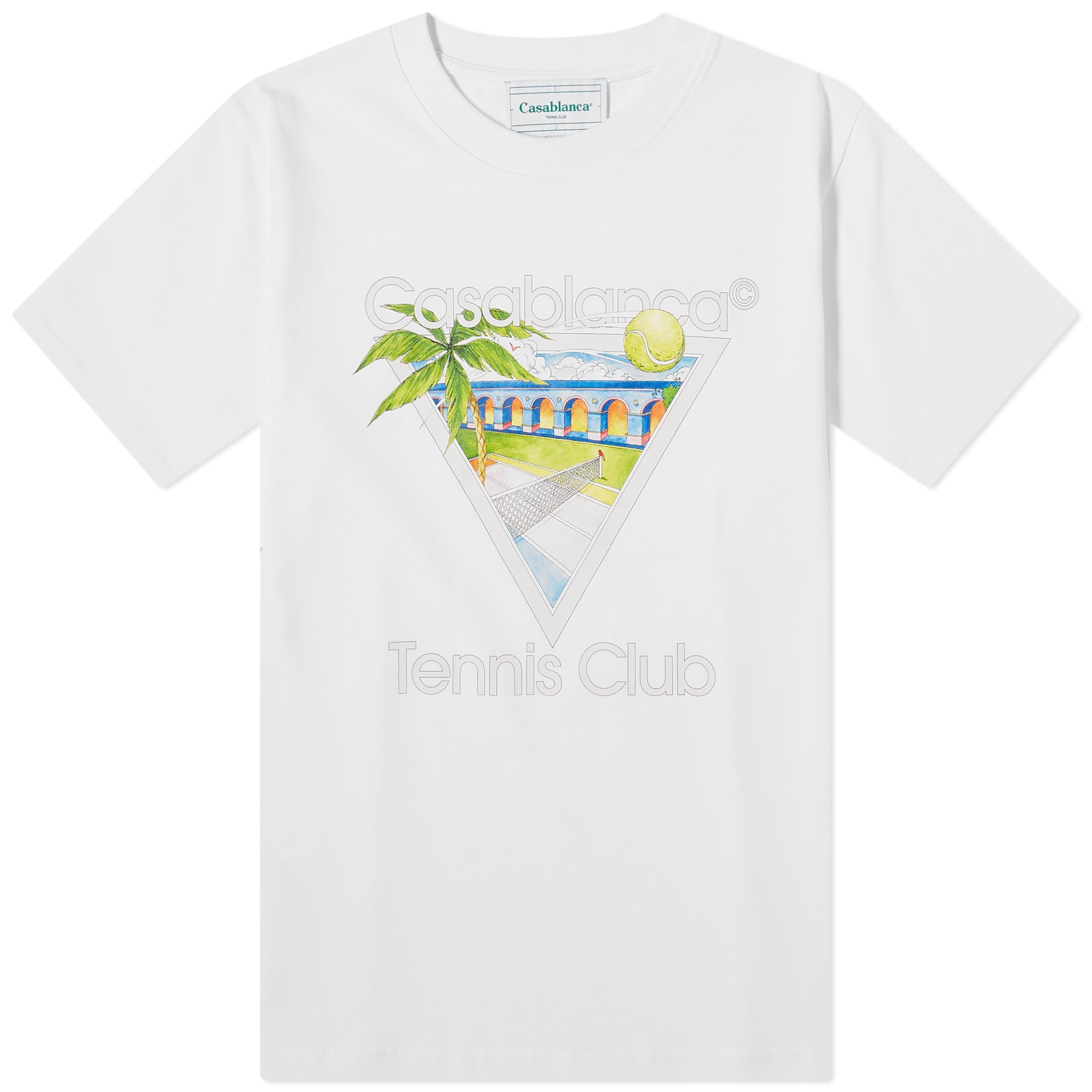 Casablanca Tennis Club Icon TShirt White END.