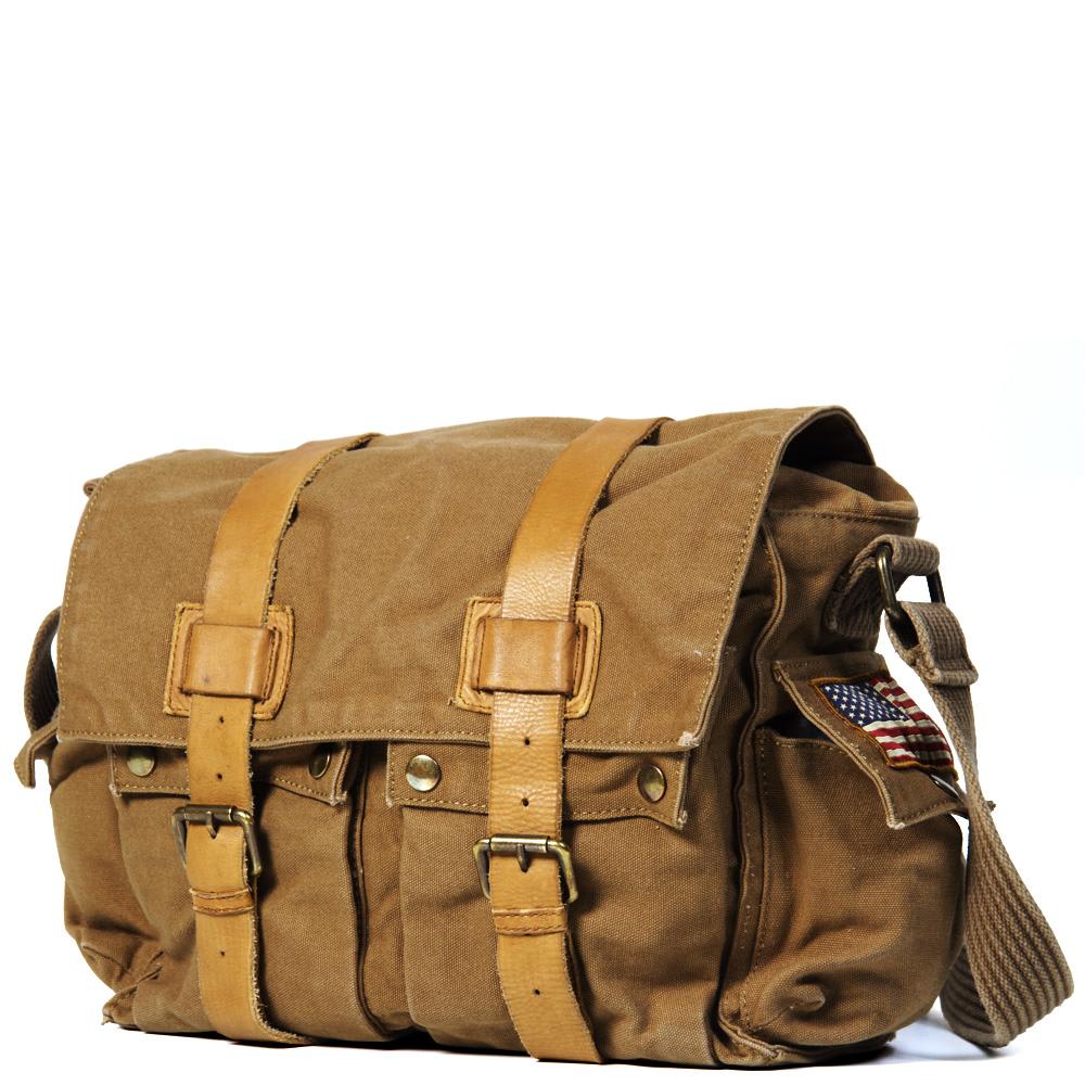 Barbour Steve McQueen Washed Canvas Satchel Sandstone | END.