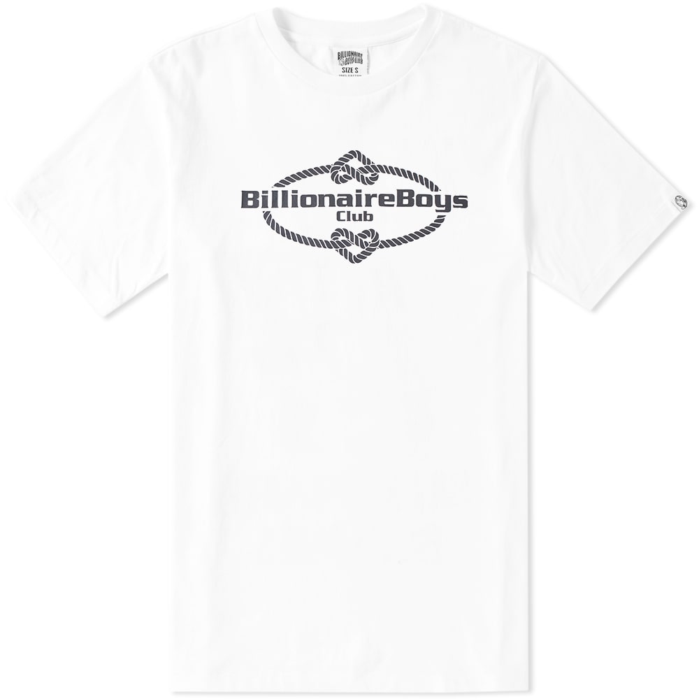 Masters of producing graphically balanced pieces, Japanese brand Billionaire Boys Club continue to create wearable pieces season after season. Launched by US musician Pharrell Williams and Japanese designer Nigo, this is a brand that thrives on bold and bright motifs.
The pure cotton Club Knot Tee proudly showcases two contrasting prints to its chest and back. This nautically inspired, street ready style is finished with a ribbed crew neckline and a woven logo patch to its sleeve cuff. 

100% Cotton
Ribbed Crew Neckline
Branded Patch to the Sleeve
Nautical Prints to the Chest & Back