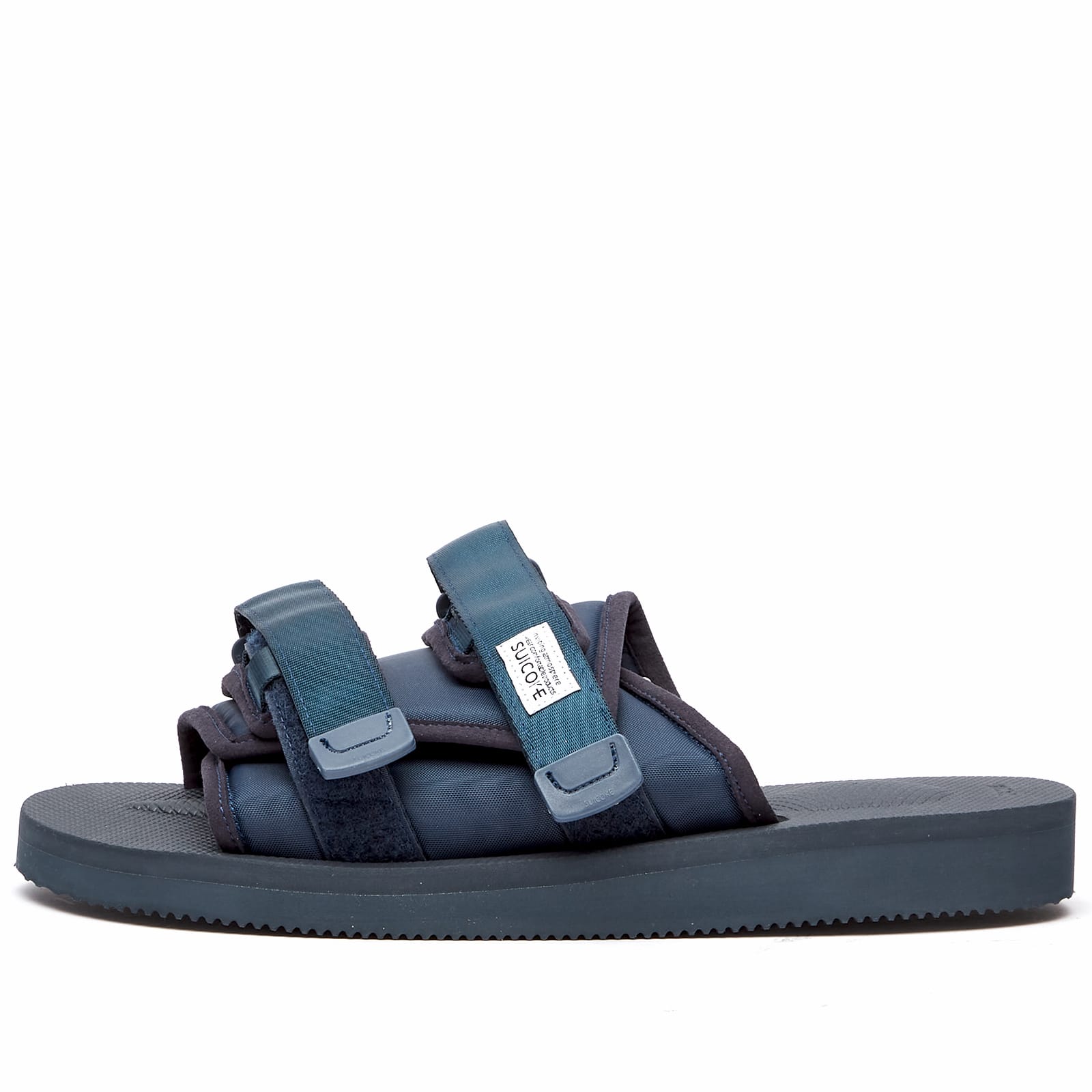 靴 SUICOKE everyone nylon silk sandals Navy Navy Blue Suicoke Slides Japanese streetwear | Depop