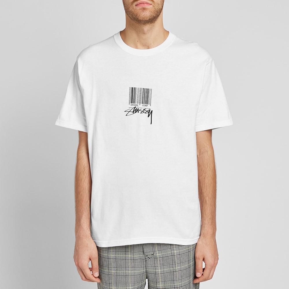Stussy barcode t shirt clearance