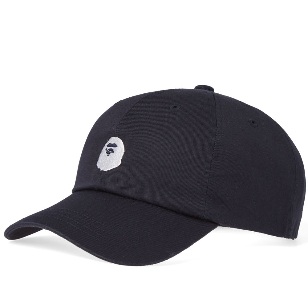 A bathing ape ape head embroidery panel cap navy  end nl A bathing ape ape head embroidery panel cap navy  end nl