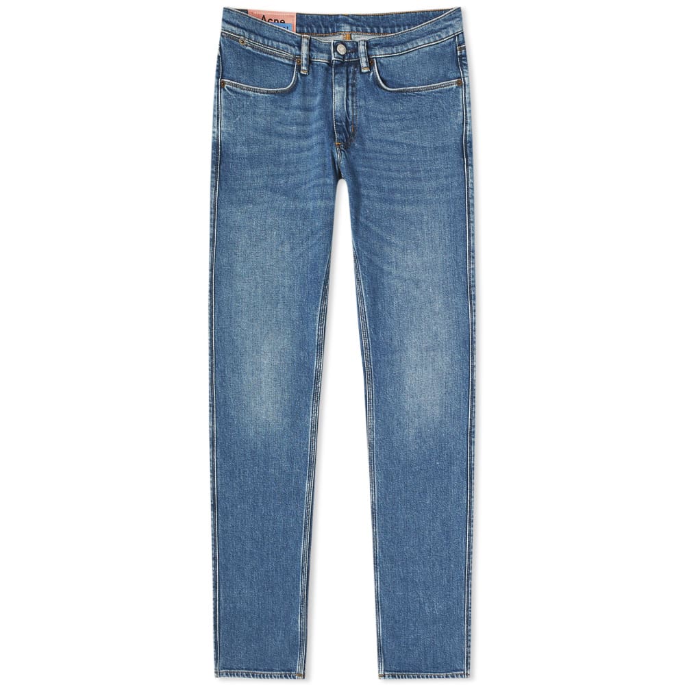 Acne Studios Max Slim Fit Jean Mid Blue | END.