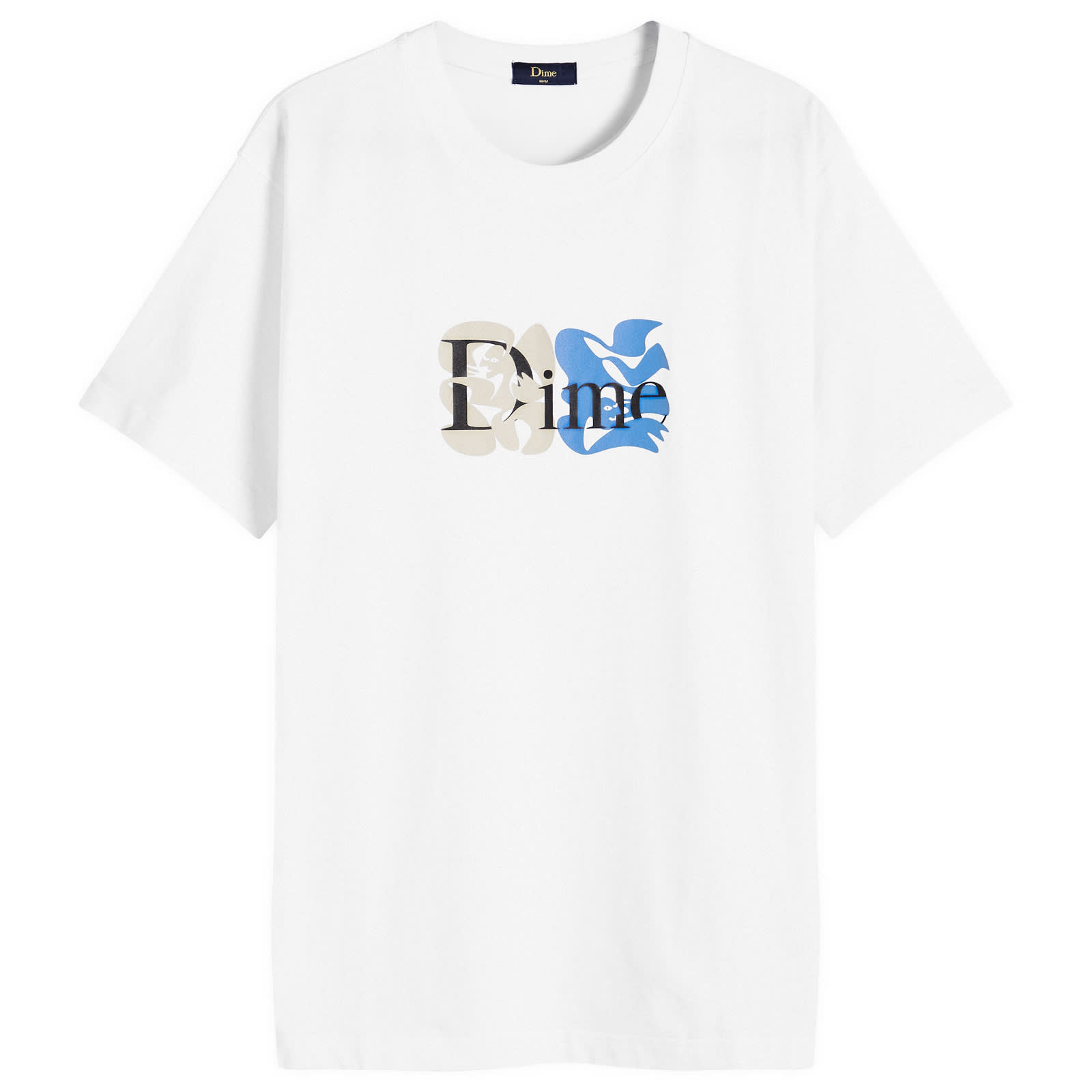 Dime Classic Duo Logo T-Shirt White | END. (US)