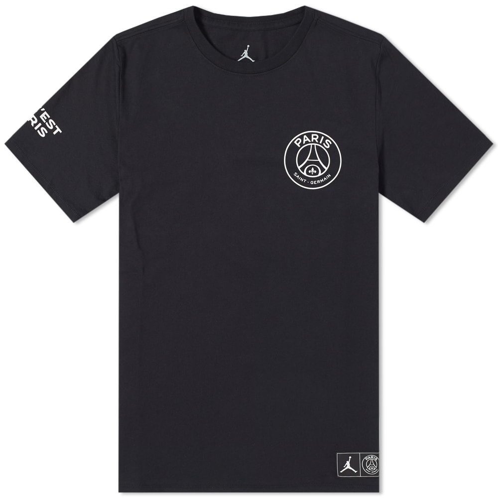 jordan x psg logo t shirt