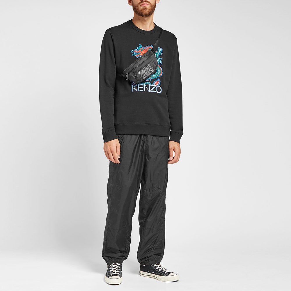 Kenzo Tiger Embroidered Nylon Waist Bag Black END. (UK)