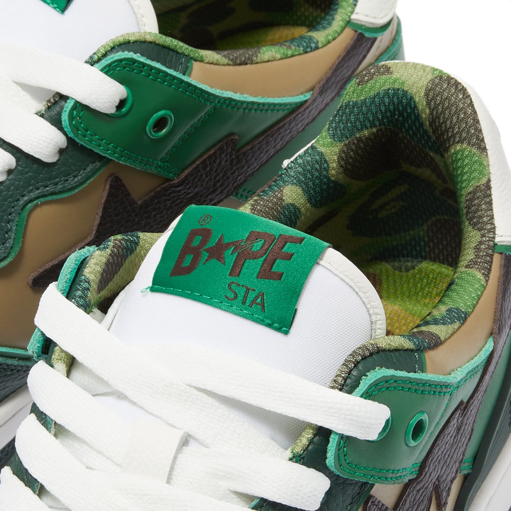 a bathing ape sk8 sta low green