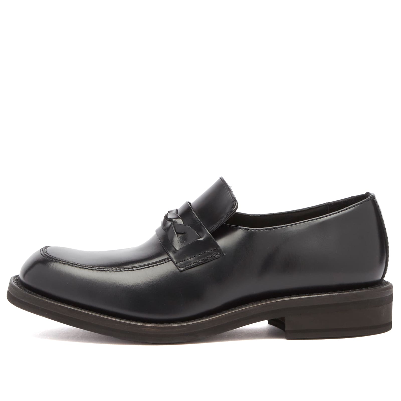 Our Legacy Men's Nakano Leather Shoe Glazed Black Leather