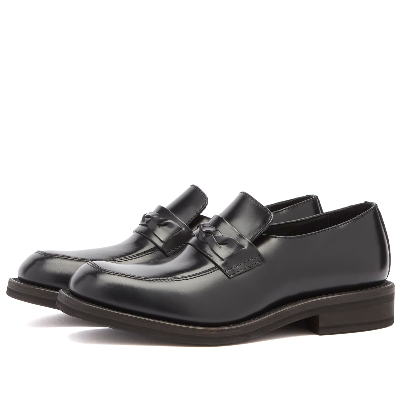 Our Legacy Men's Nakano Leather Shoe Glazed Black Leather