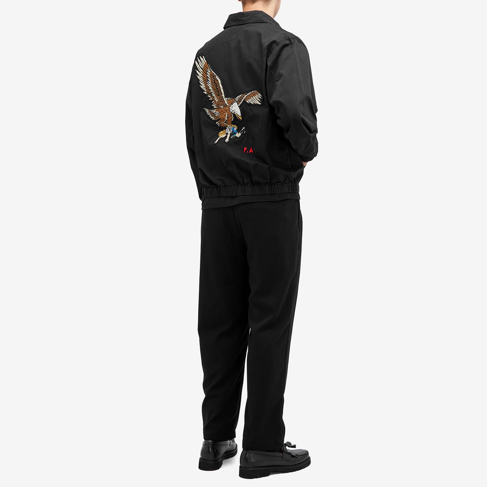 Fucking Awesome Men's Washed Harrington Jacket Black - Curated