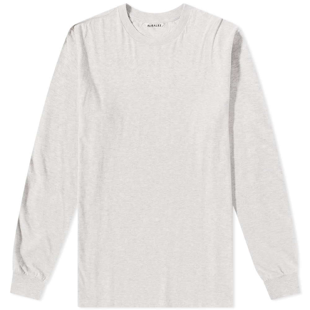 Auralee Long Sleeve Seamless T-Shirt Heather Grey | END. (US)