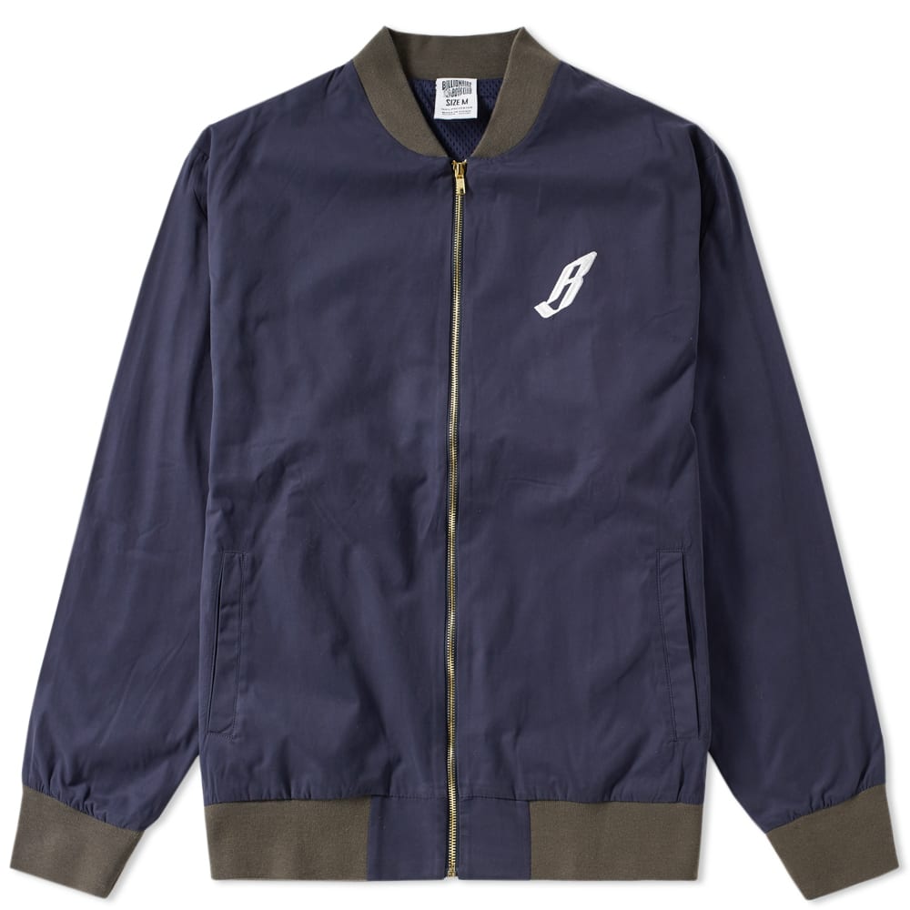 Born out of a collegiate style and built for today’s modern man, Billionaire Boys Club add streetwear styling to this varsity jacket. Updated with an embroidered chest and rear, the contrast collar, cuffs and waistband maintain all the fundamental detailing of an alumni jacket.

Cotton Shell
Embroidered Breast & Rear
Contrast Collar, Cuffs & Waistband