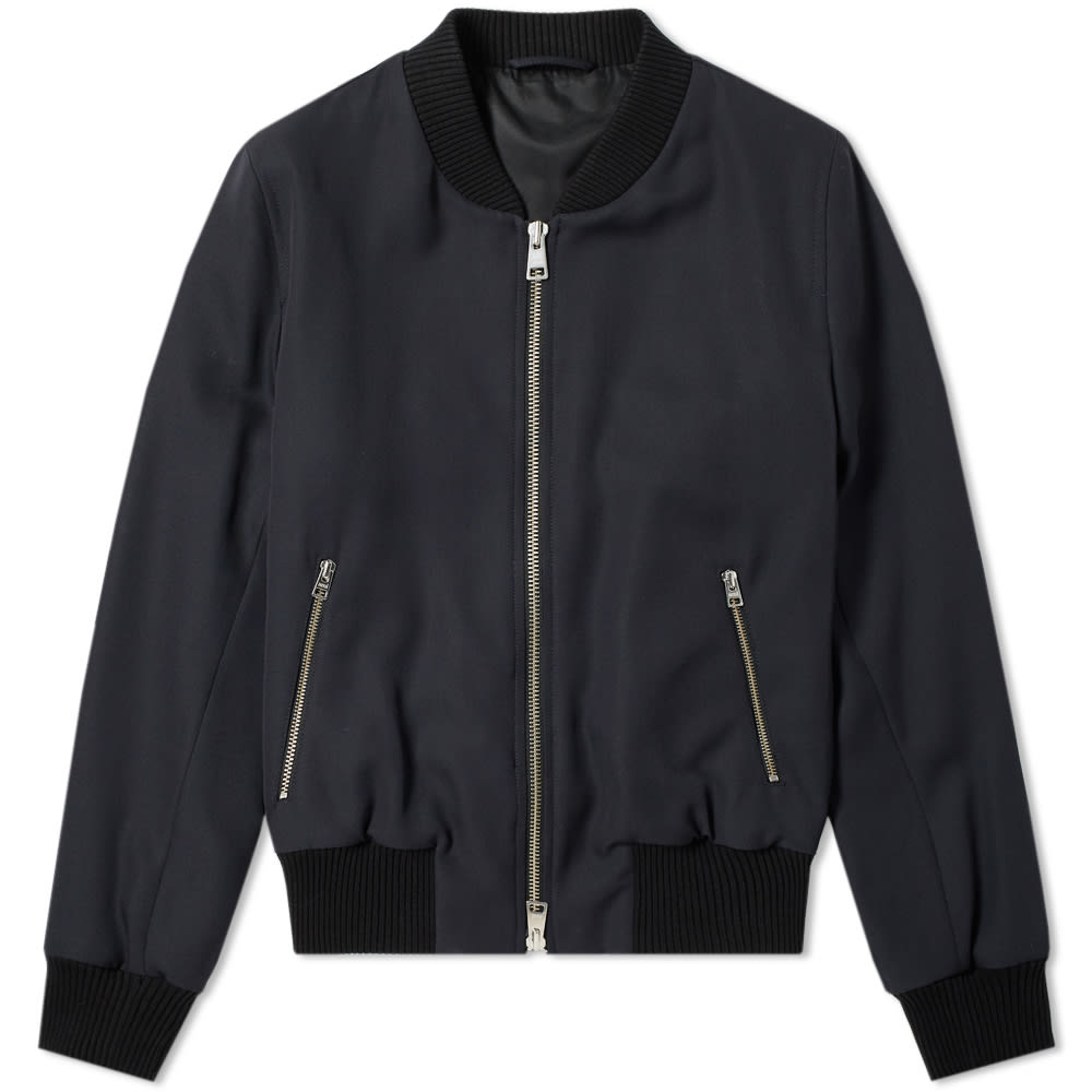 AMI Zip Bomber Jacket Navy | END. (US)