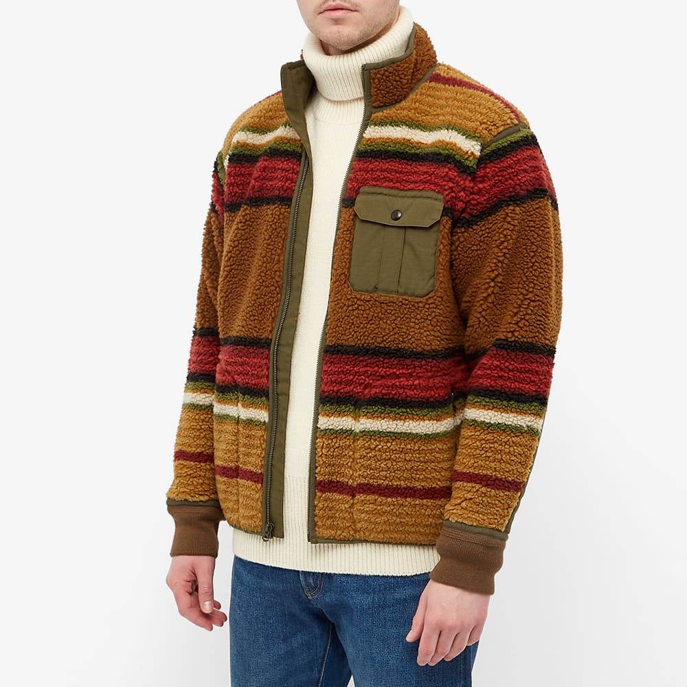 rrl print fleece jacket