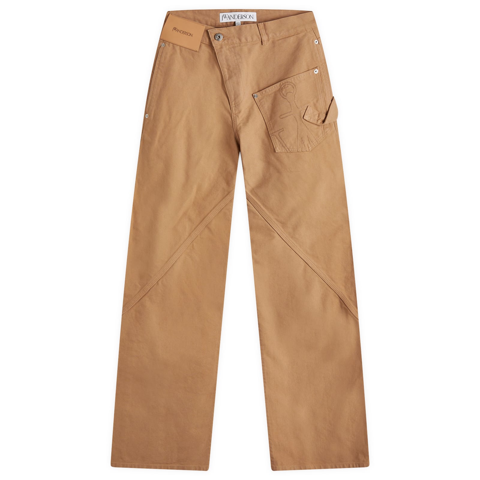 Jw Anderson Women's Flax Twisted Workwear Trousers