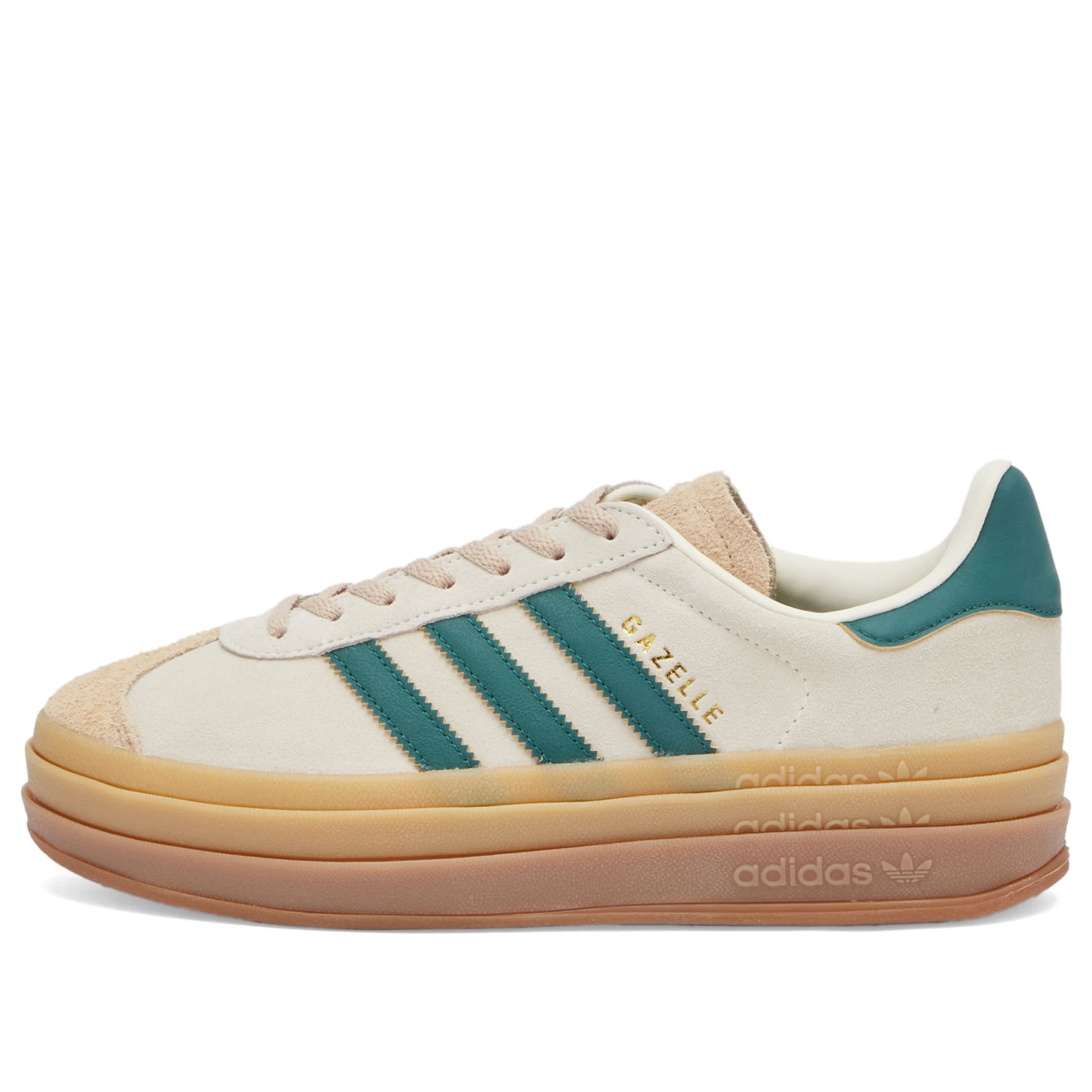 Adidas Gazelle Bold W Cream White & Collegiate Green | END. (US)