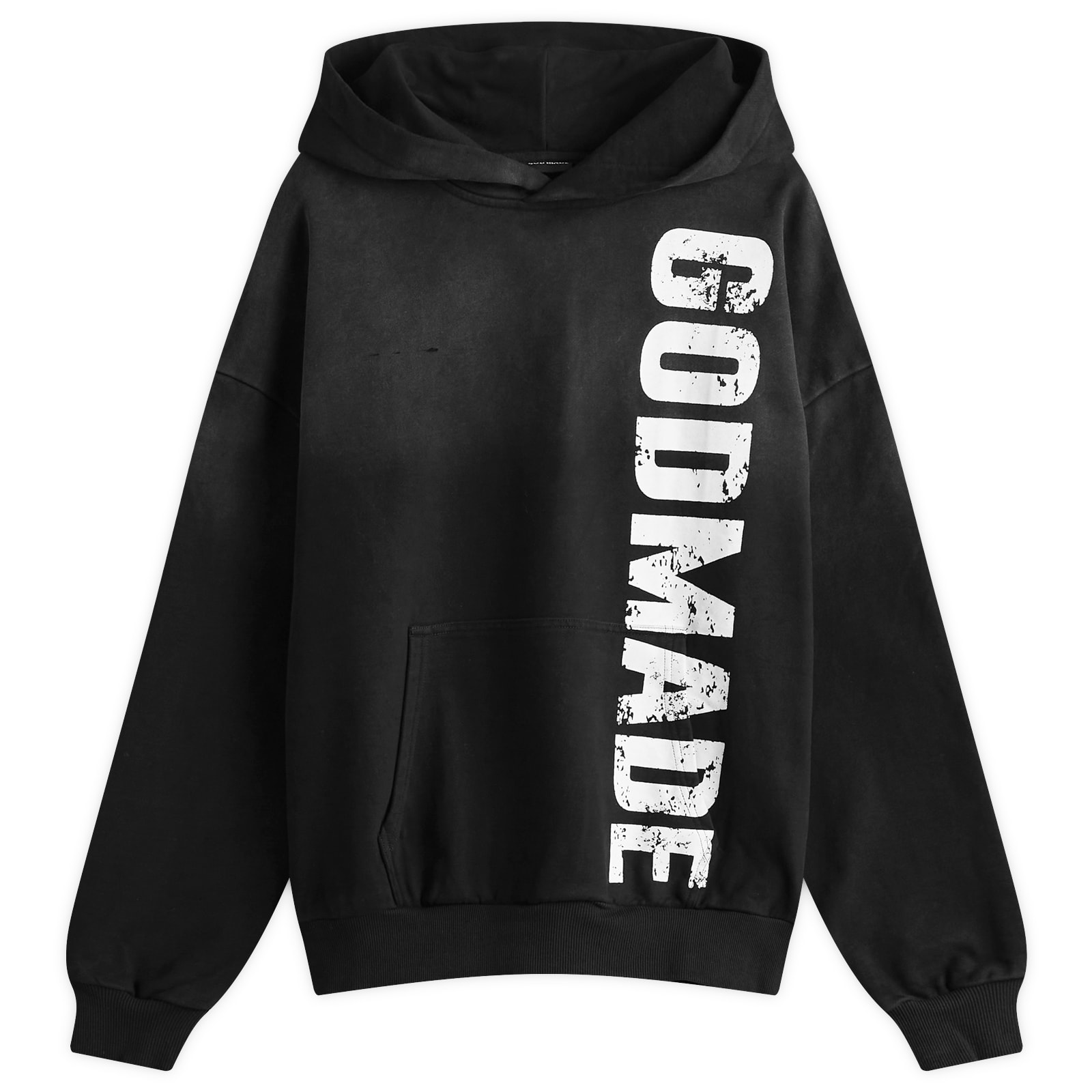 God Made Men’s Logo Hoodie Washed Black